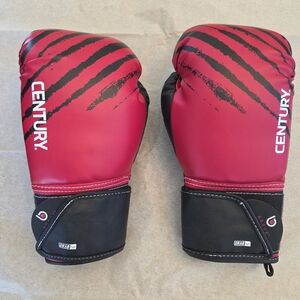 Century Martial Arts Brave Boxing Gloves Kids Youth 6oz Red & Black Grab Tab NEW